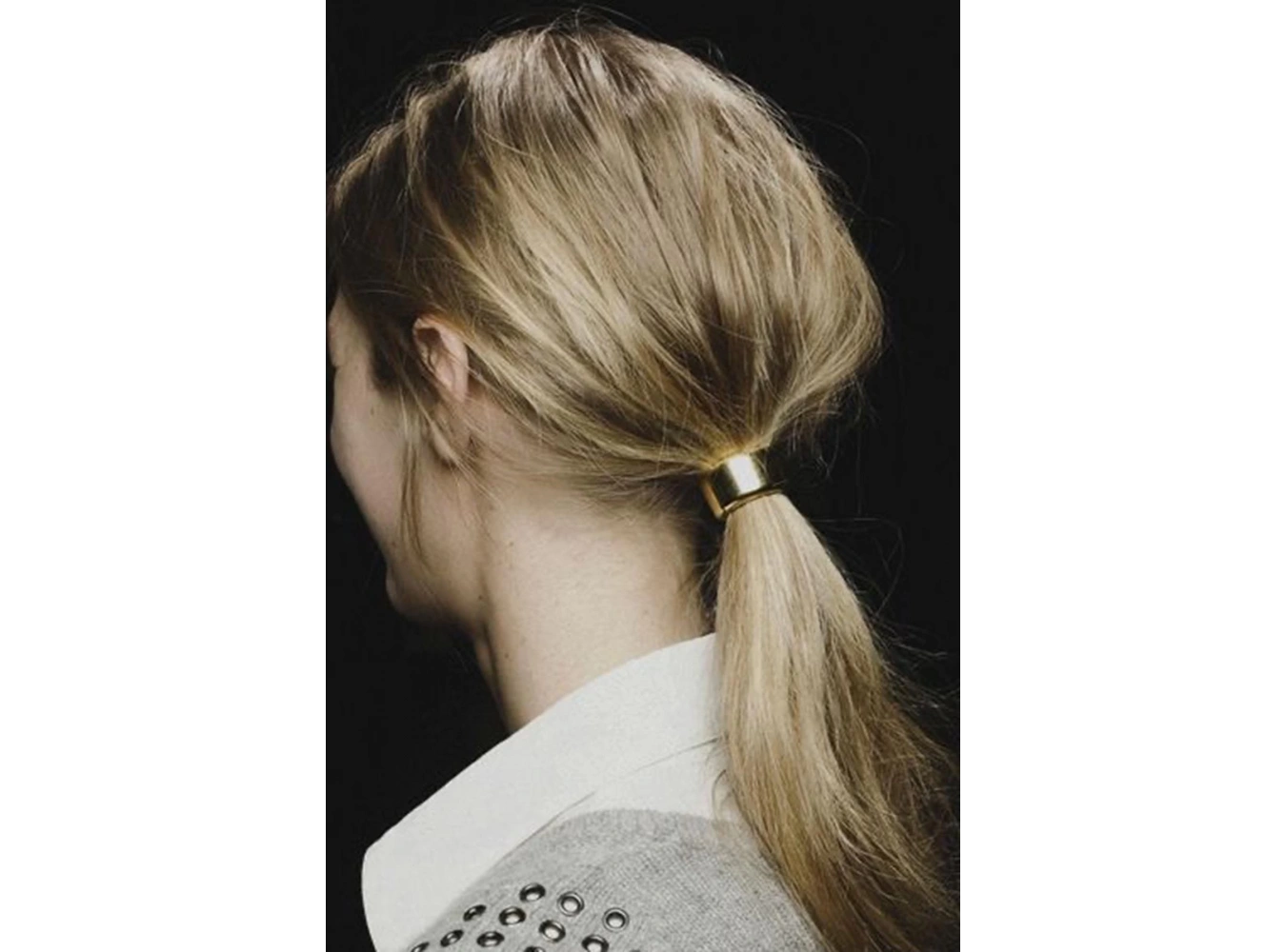 Altın Renk Metal Detaylı Lastik Toka