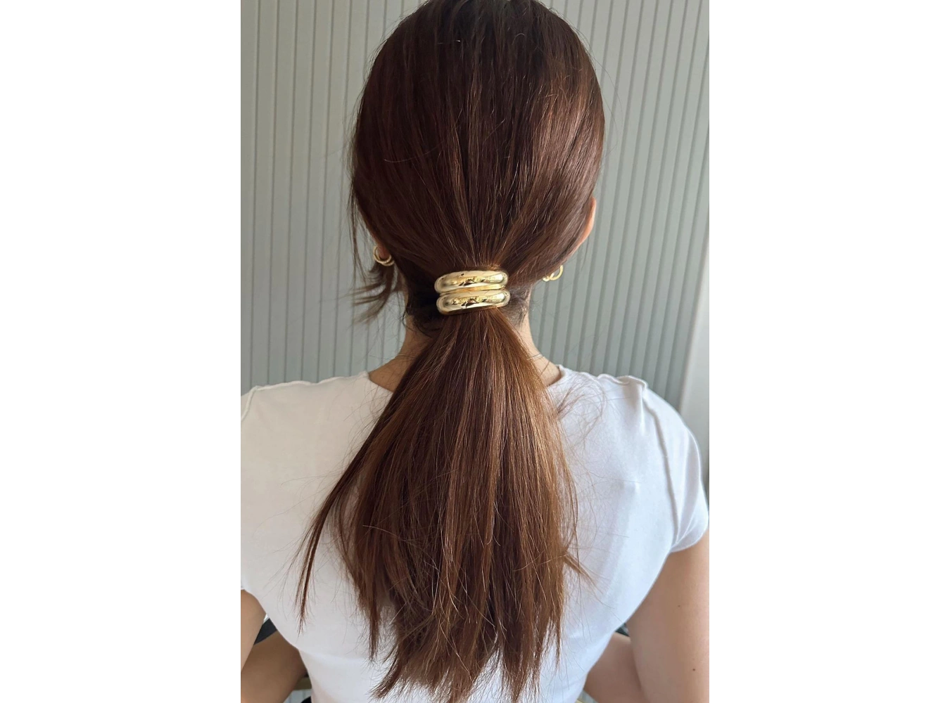 Altın Renk Metal Detaylı Lastik Toka