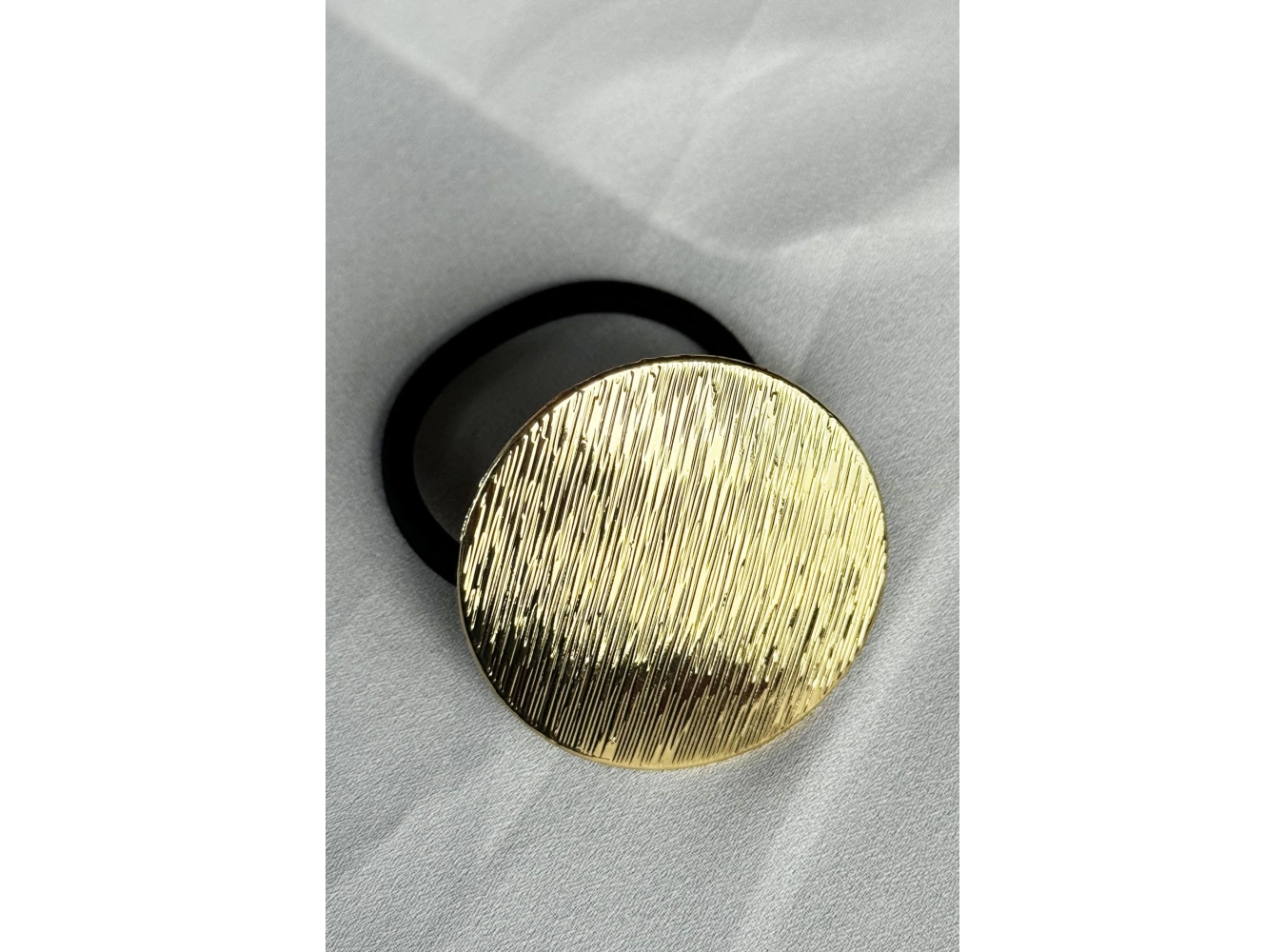 Altın Renk Metal Detaylı Lastik Toka