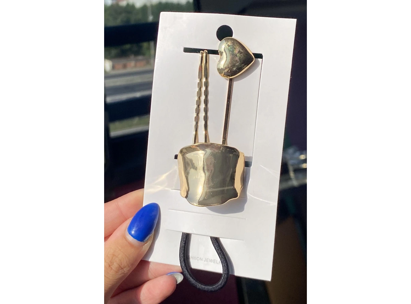 Altın Renk Metal Detaylı Lastik Toka Ve Tel Toka Set