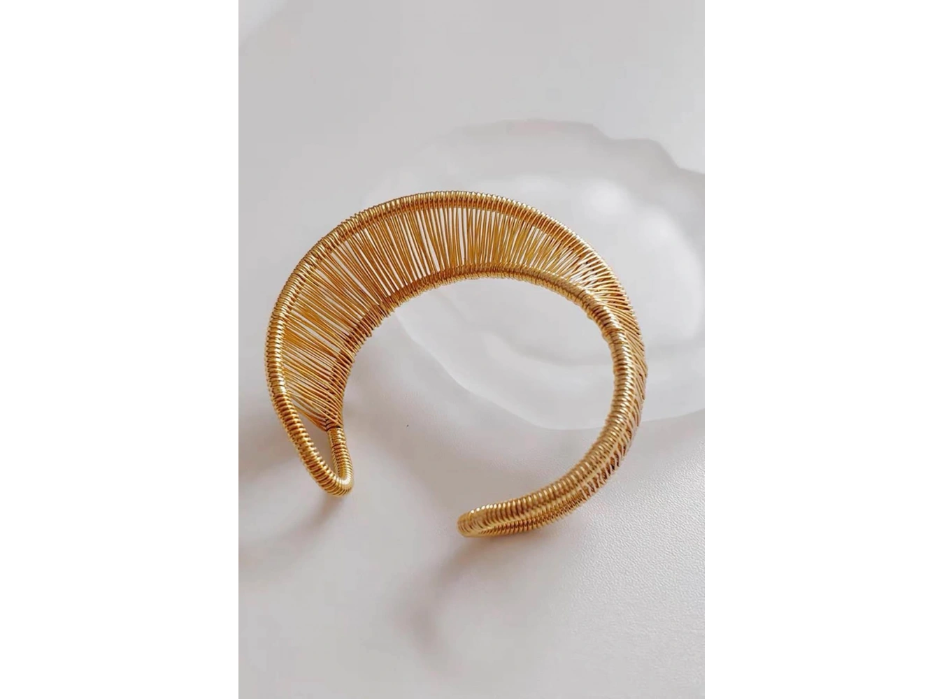 Altın Renk Metal Kelepçe Bileklik