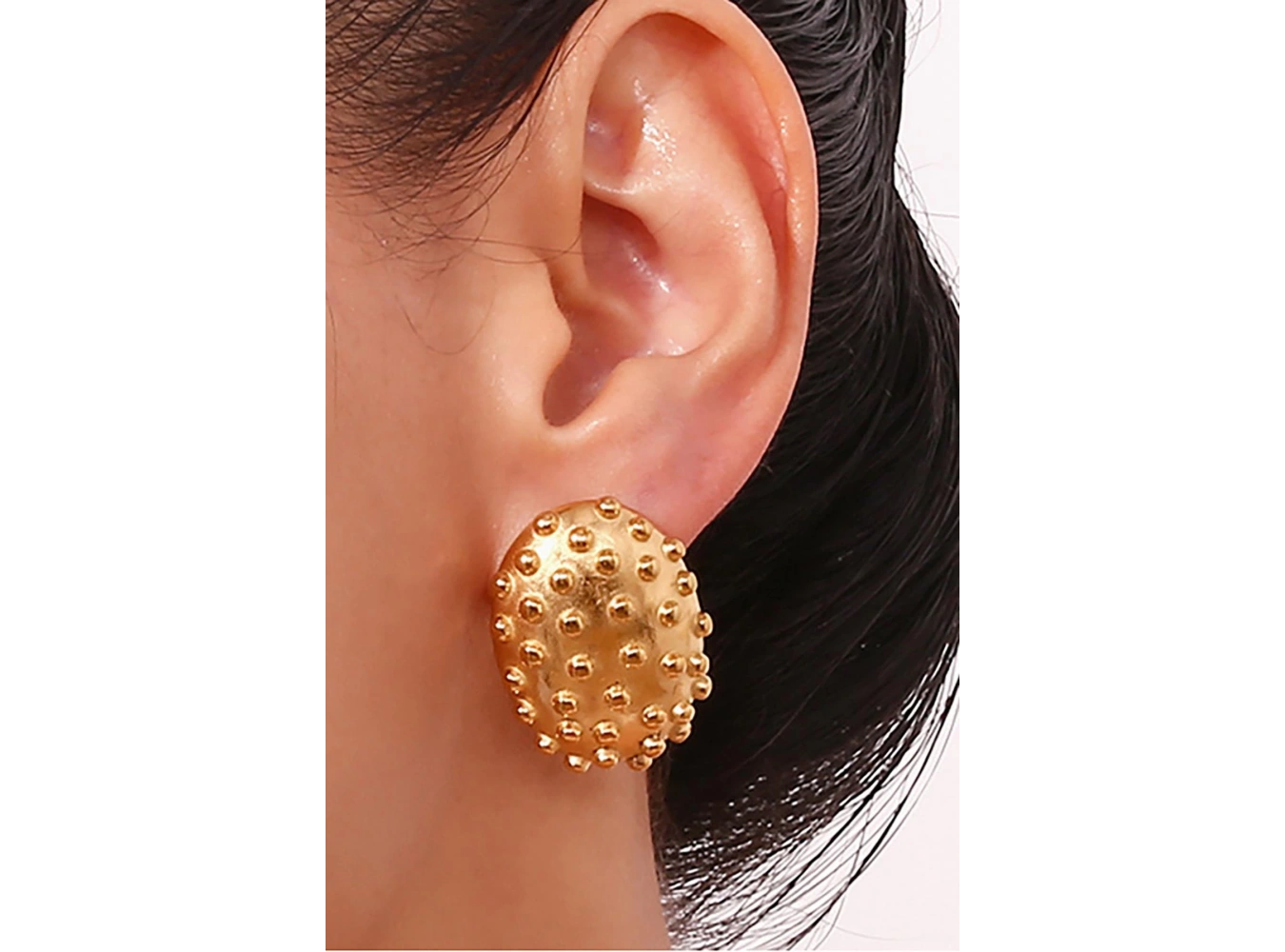 Altın Renk Metal Küpe ( Çift )