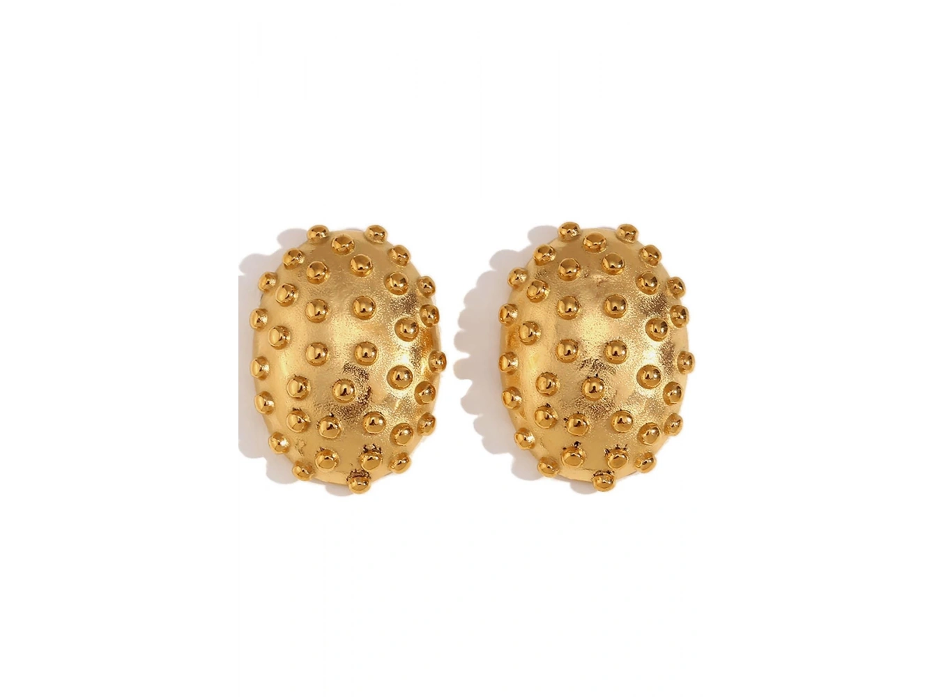 Altın Renk Metal Küpe ( Çift )