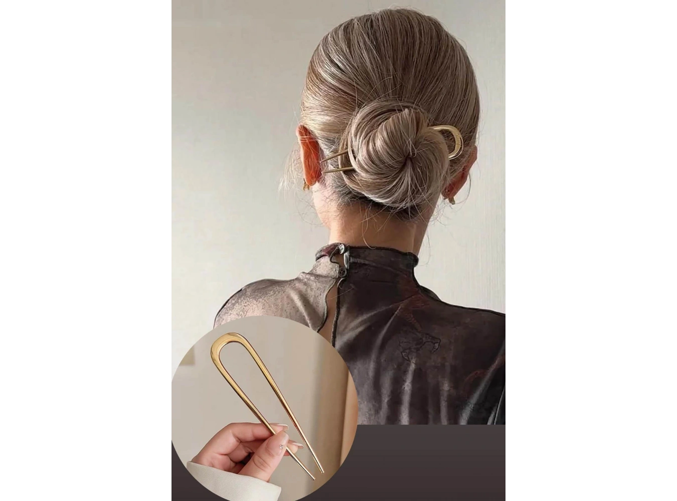 Altın  Renk Metal Topuz Tokası