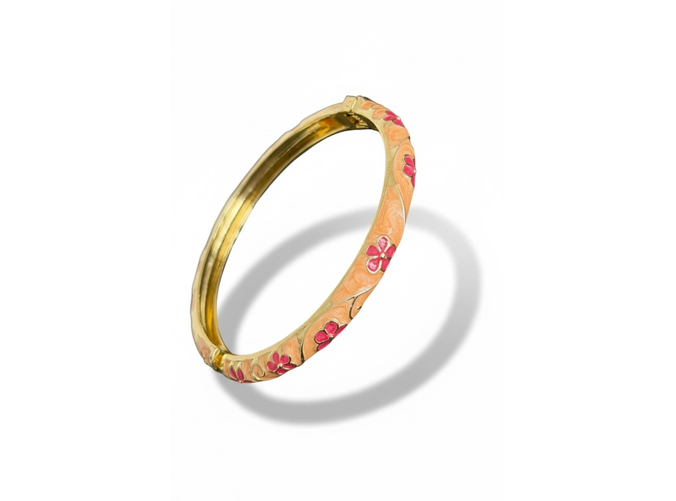 Altın Renk Mineli Kelepçe Bileklik