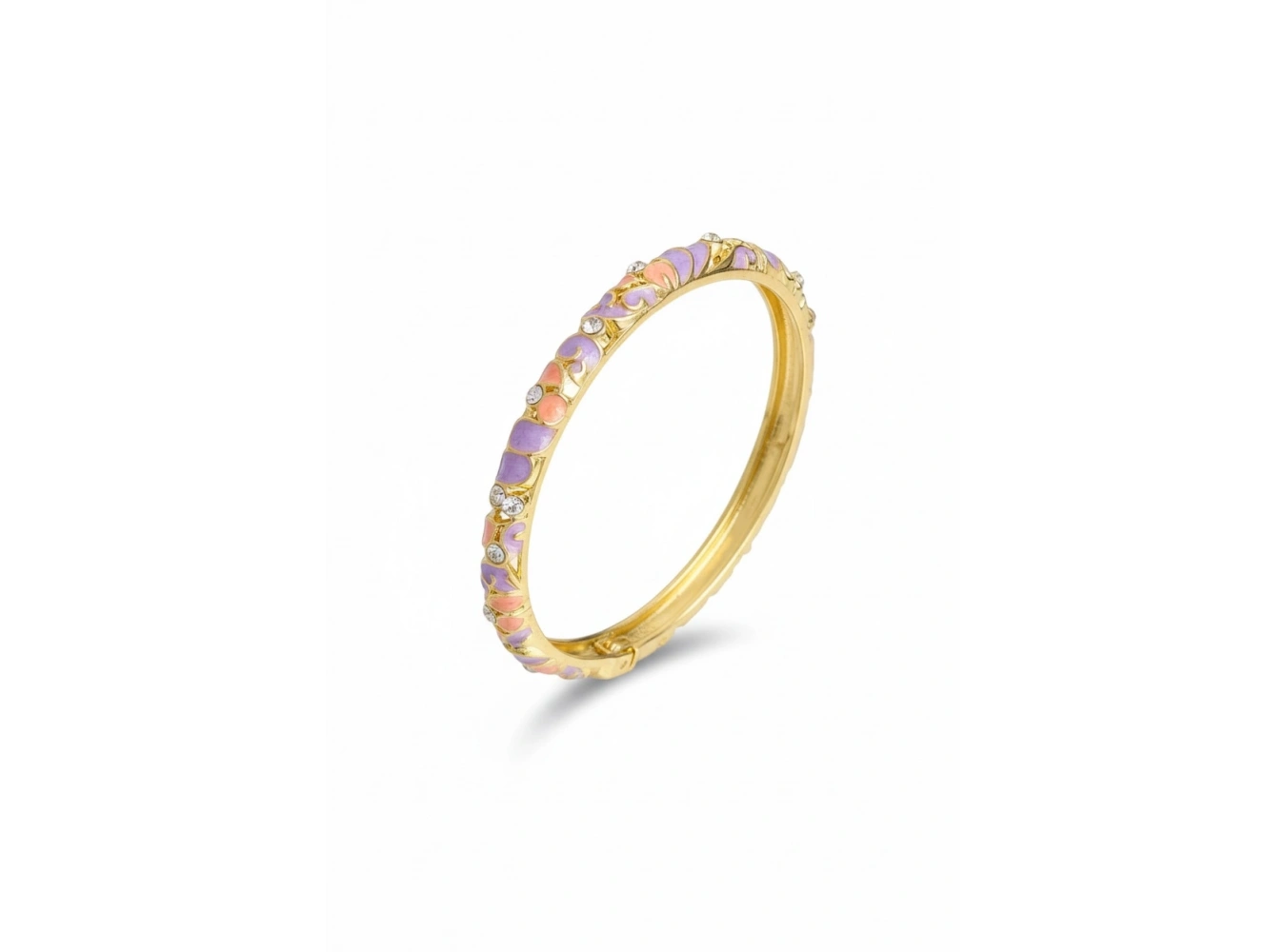 Altın Renk Mineli Kelepçe Bileklik