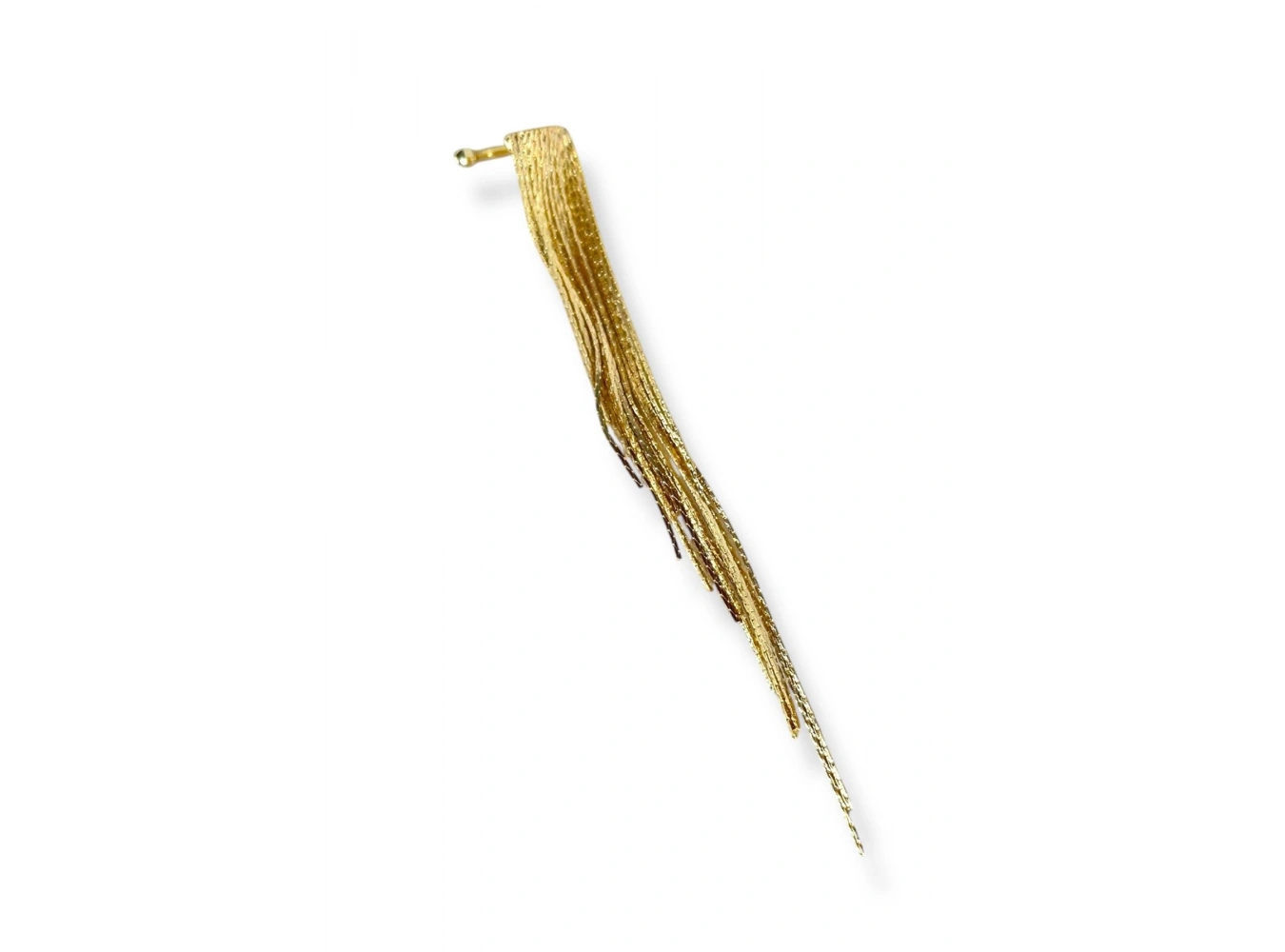 Altın Renk Sallantılı Ear Cuff (Tek)