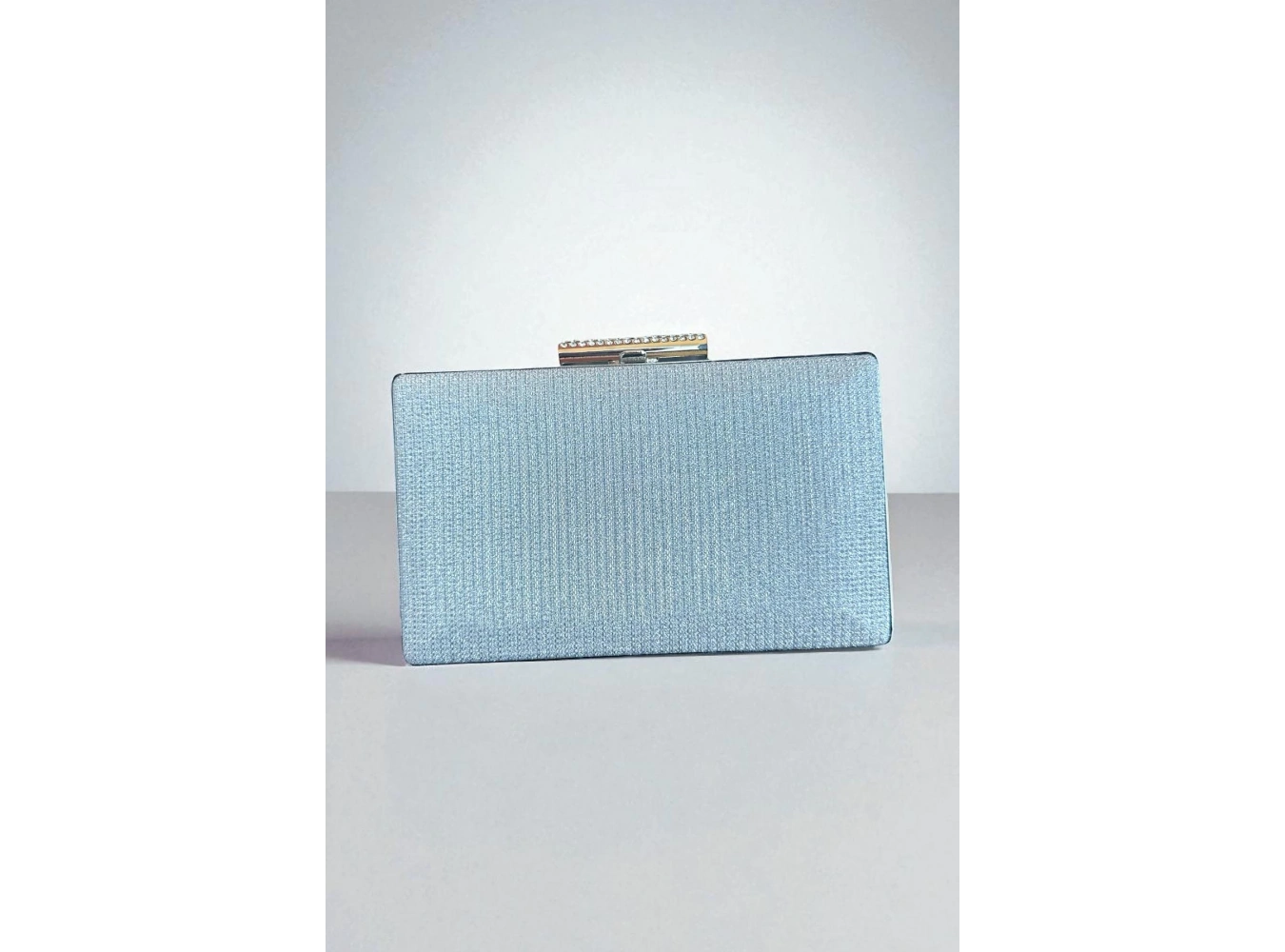 Altın Renk Simli Abiye Portföy Çanta