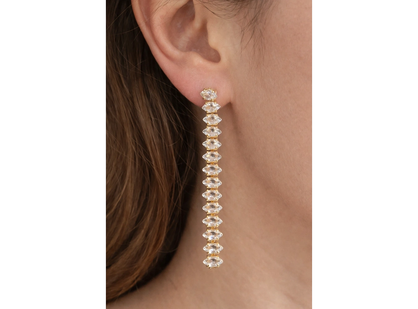 Altın Renk Su Yolu Çelik Küpe (Çift)