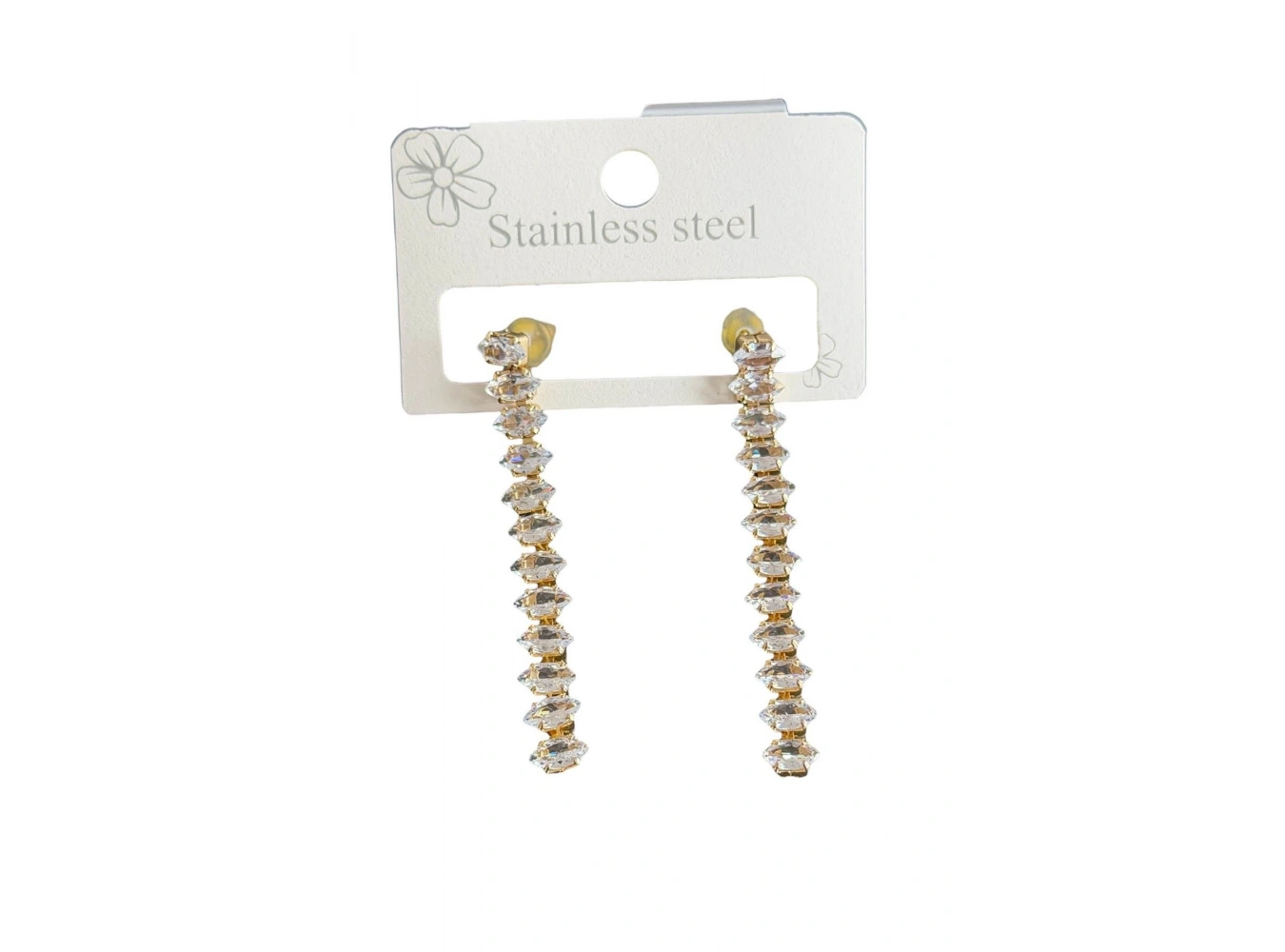 Altın Renk Su Yolu Çelik Küpe (Çift)