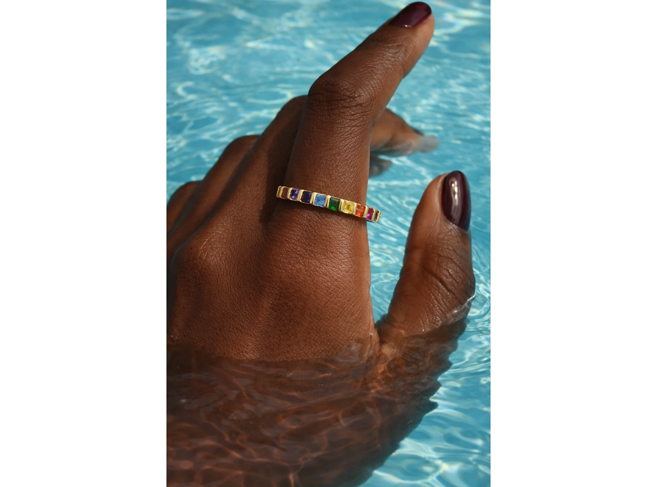 Altın Renk Taş Detaylı Ayarlanabilir Tamtur Yüzük