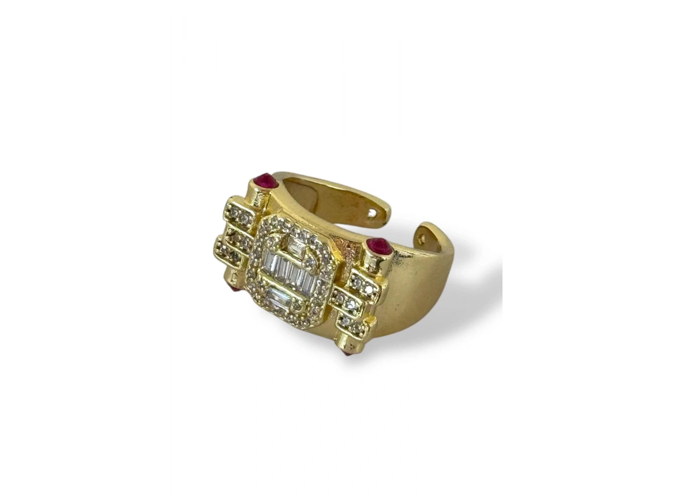 Altın Renk Taş Detaylı Ayarlanabilir YSX Yüzük