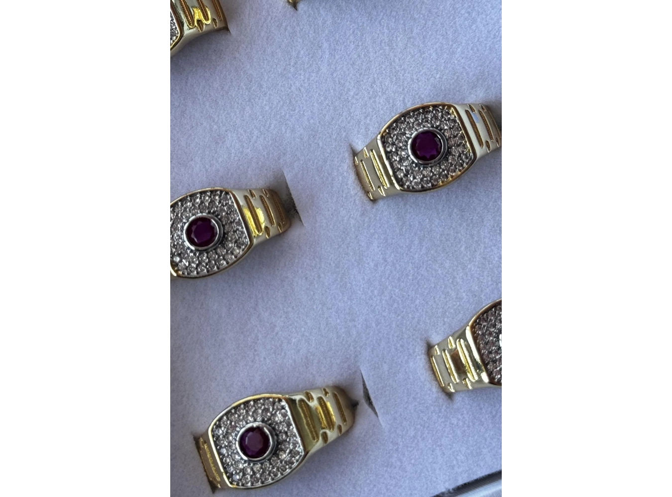 Altın Renk Taş Detaylı Ayarlanabilir YSX Yüzük