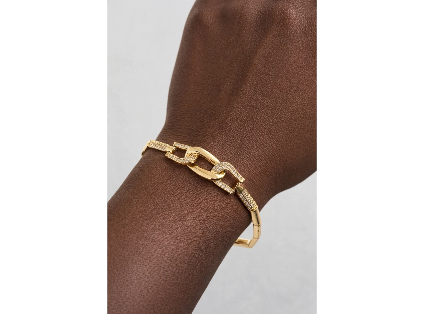 Altın Renk Taş Detaylı Bileklik