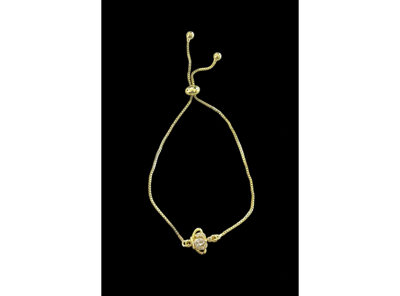 Altın Renk Taş Detaylı Bileklik