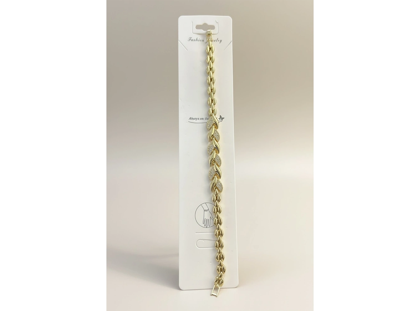 Altın Renk Taş Detaylı Bileklik