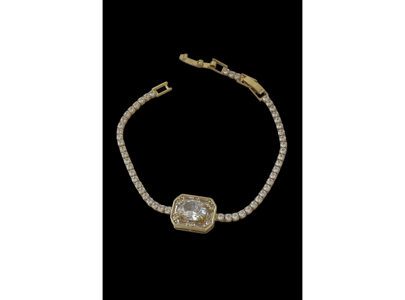 Altın Renk Taş Detaylı Bileklik