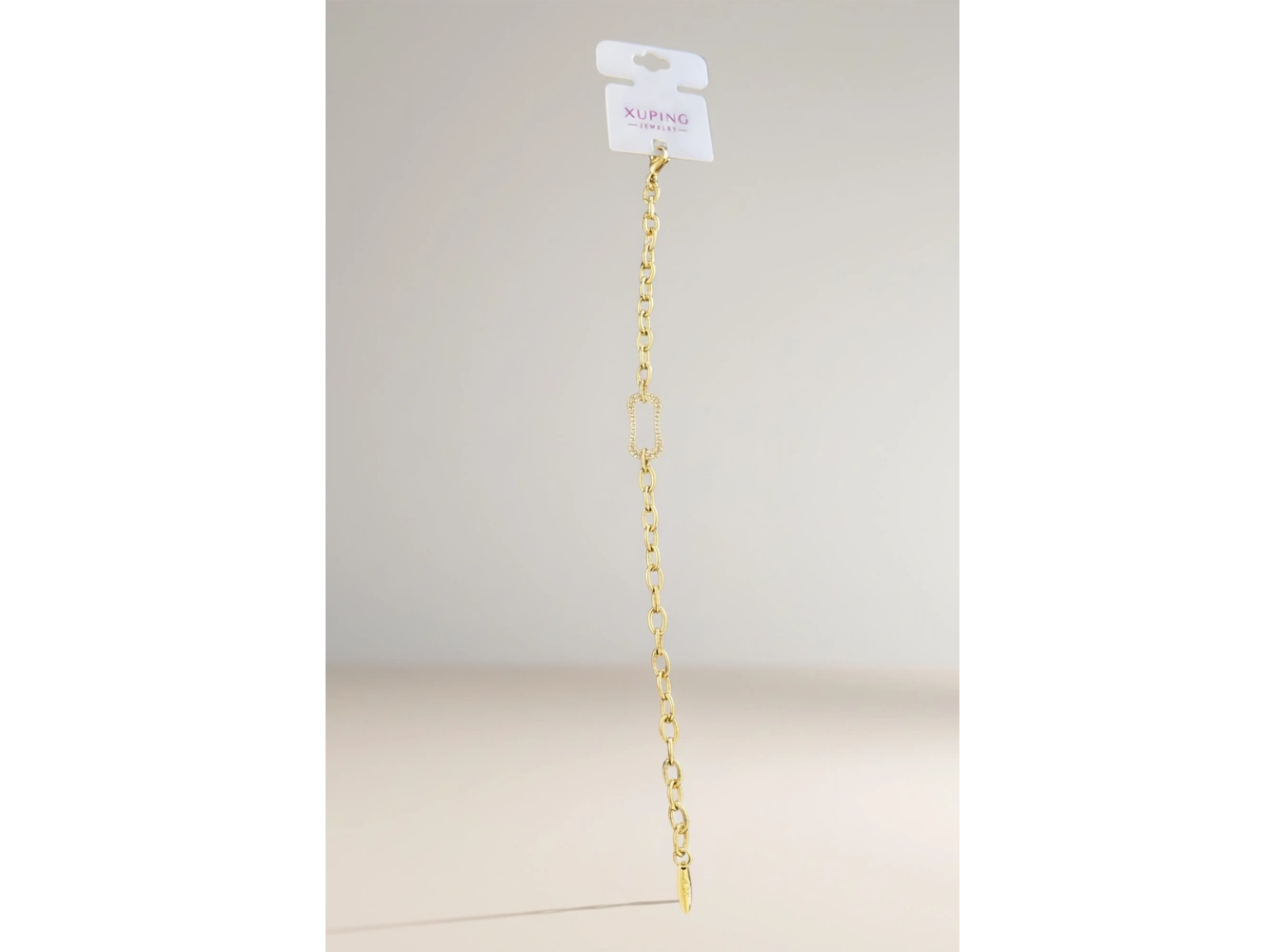 Altın Renk Taş Detaylı Çelik VİP Xuping Bileklik