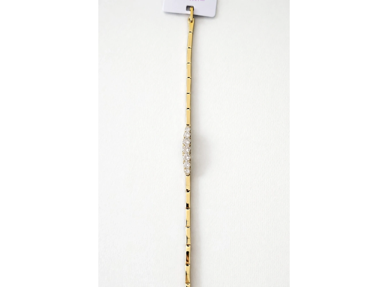 Altın Renk Taş Detaylı Çelik Xuping VİP Bileklik