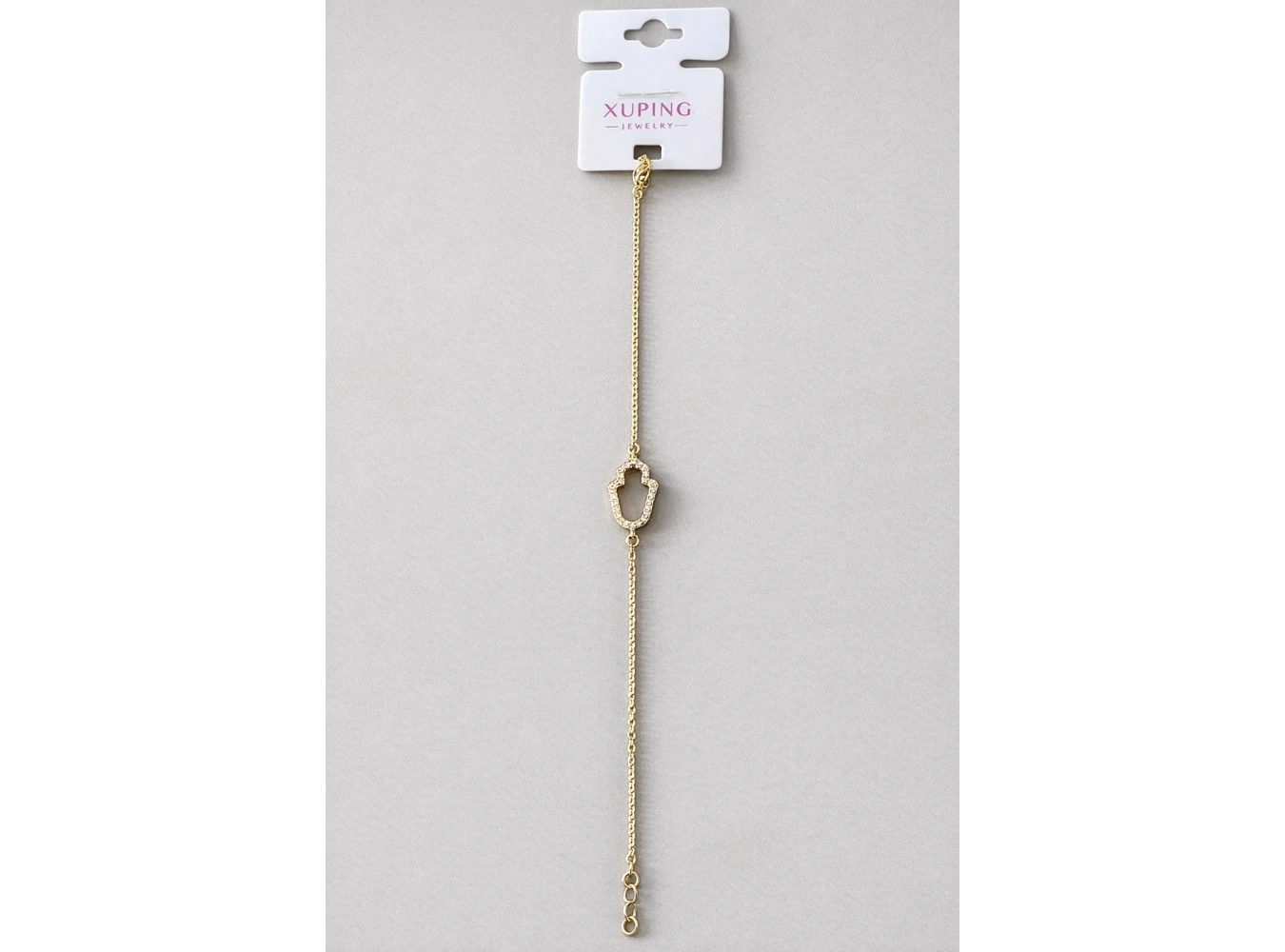 Altın Renk Taş Detaylı Çelik Xuping VİP Bileklik