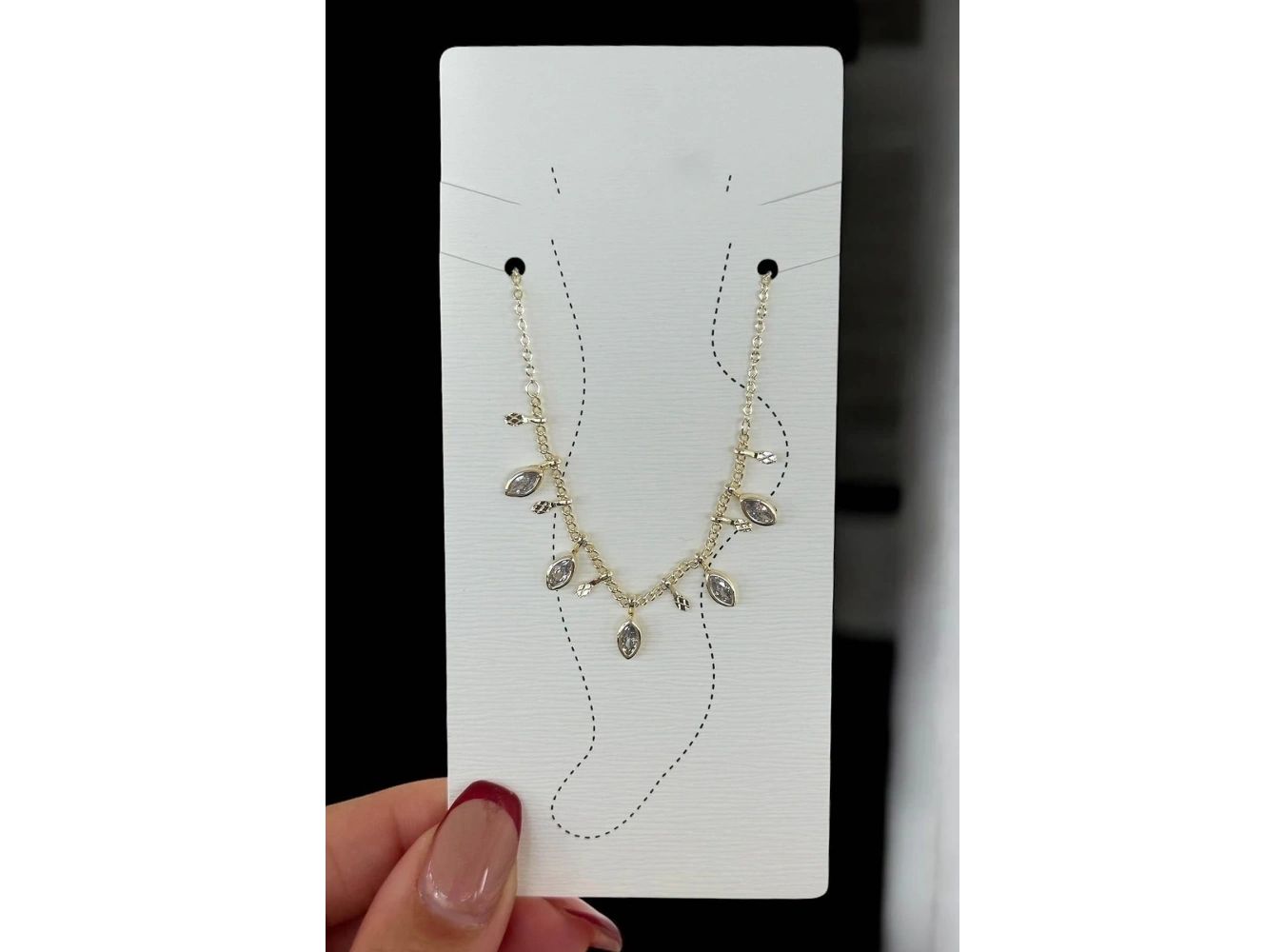 Altın Renk Taş Detaylı Halhal