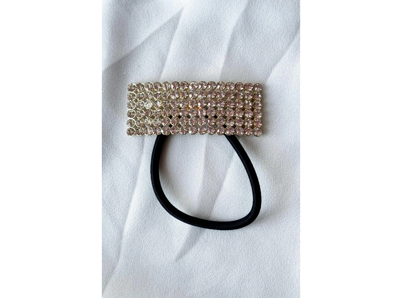 Altın Renk Taş Detaylı Lastik Toka