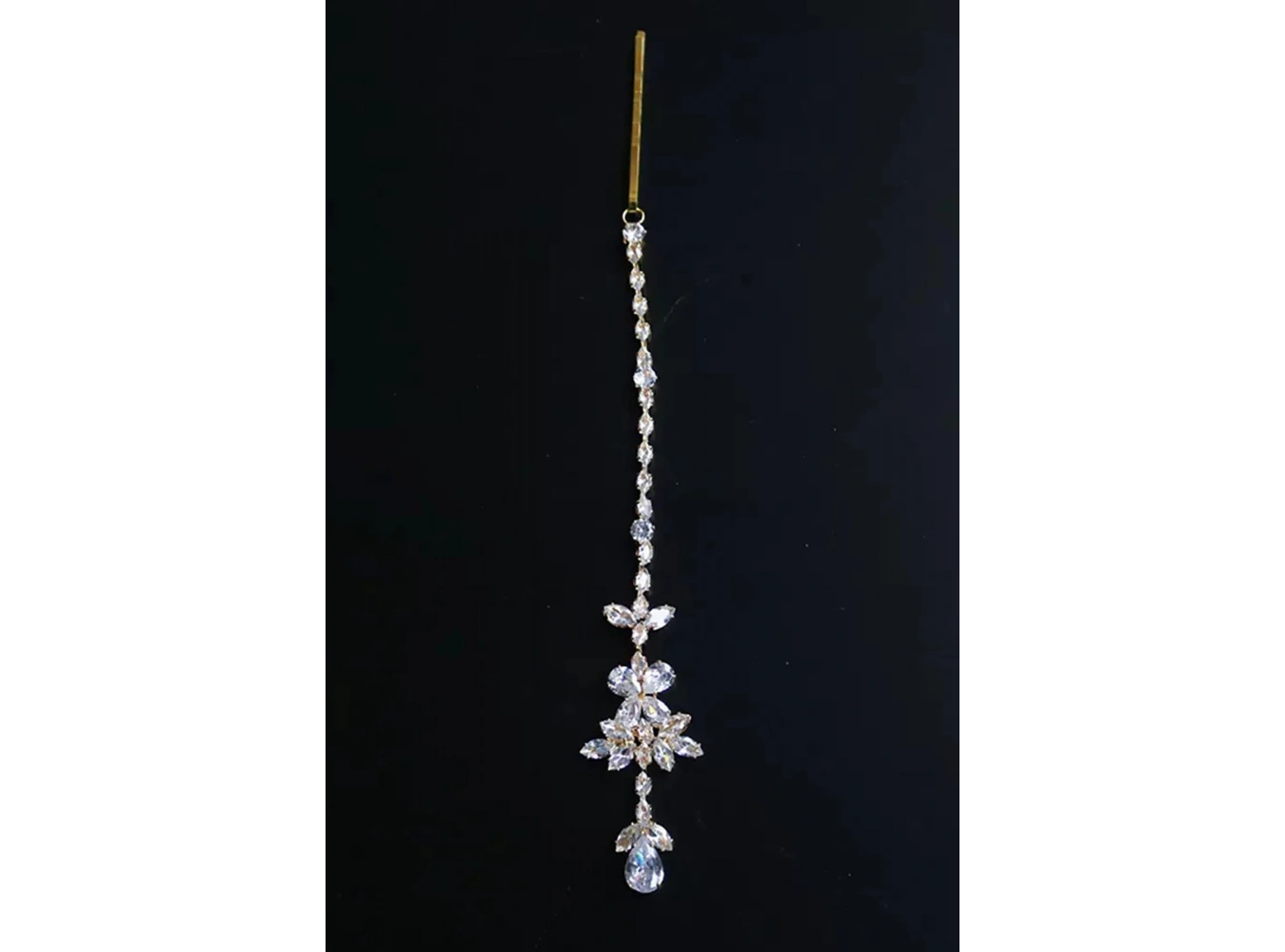 Altın Renk Taş Detaylı Saç Aksesuarı