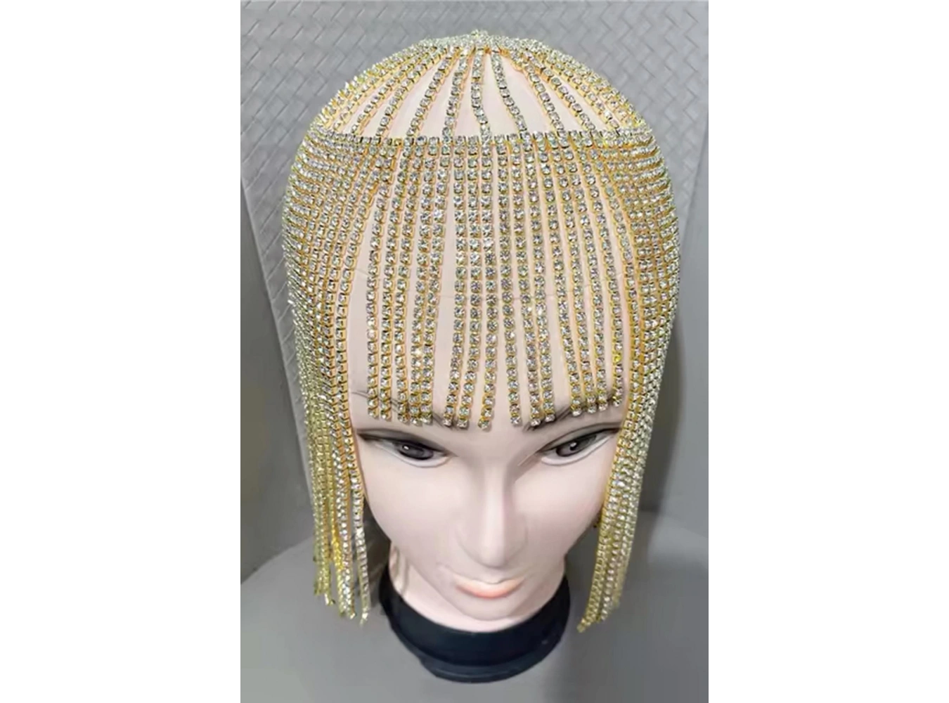 Altın Renk Taş Detaylı Saç Aksesuarı/Kına Aksesuarı