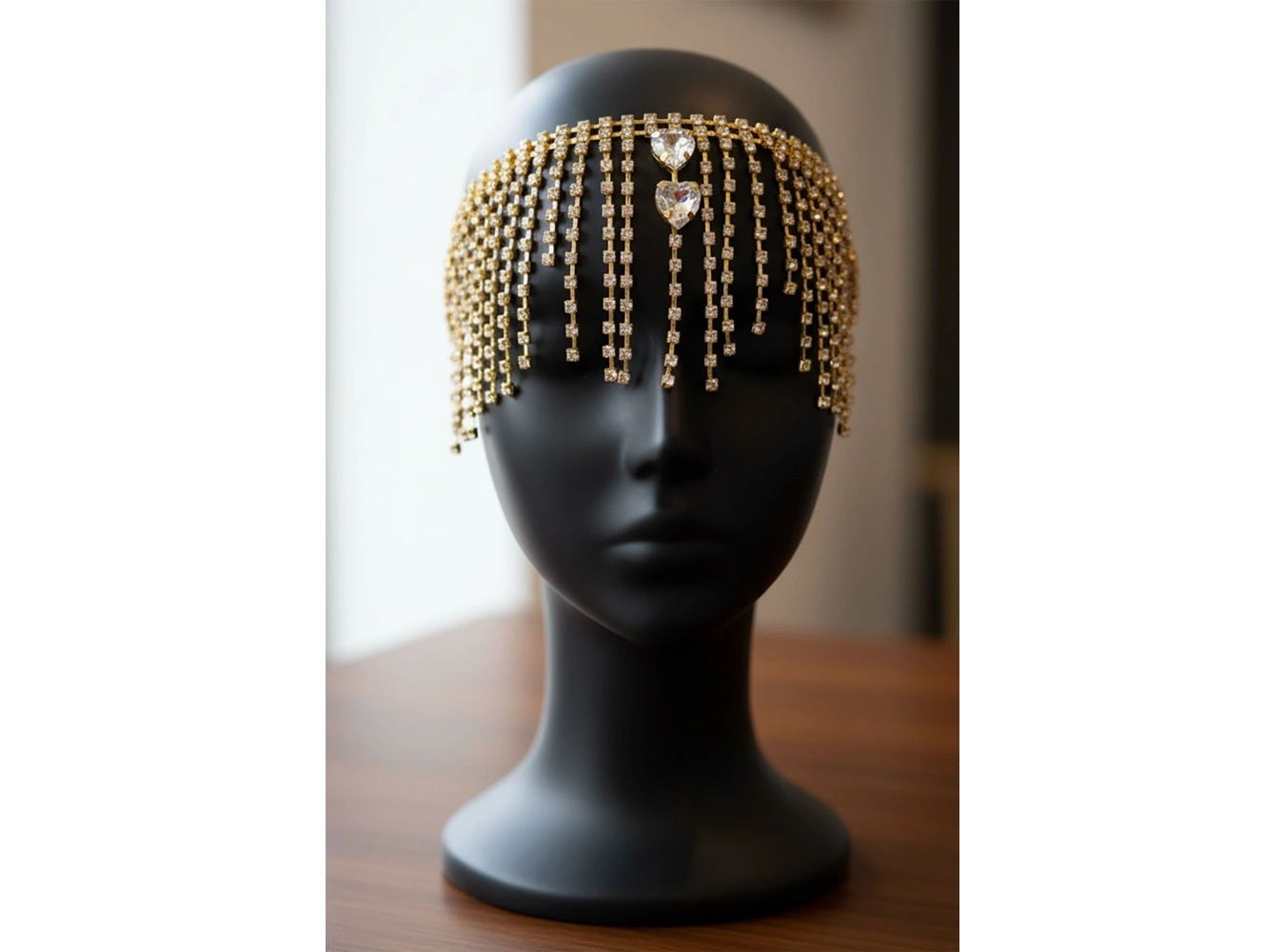 Altın Renk Taş Detaylı Saç Aksesuarı/ Kına Aksesuarı