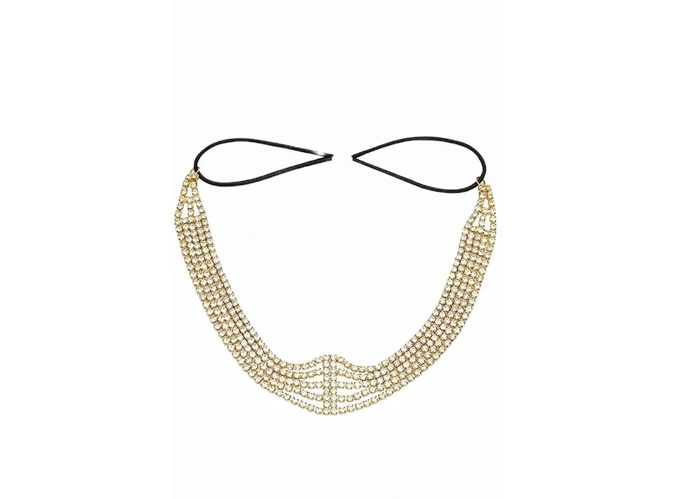 Altın Renk Taş Detaylı Saç Aksesuarı/ Kına Aksesuarı