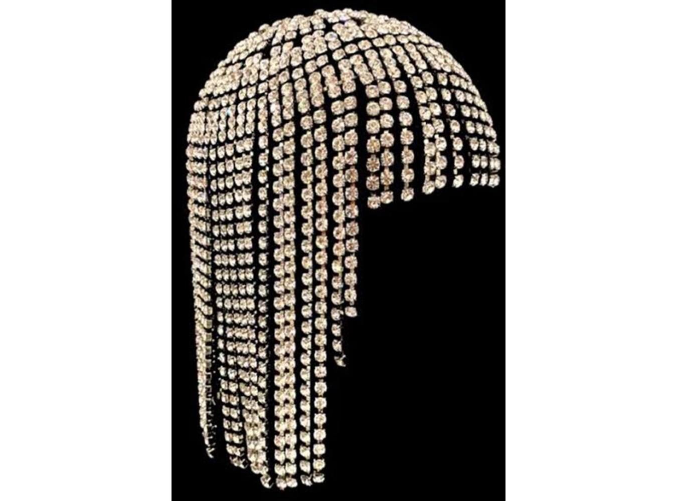 Altın Renk Taş Detaylı Saç Aksesuarı/Kına Aksesuarı