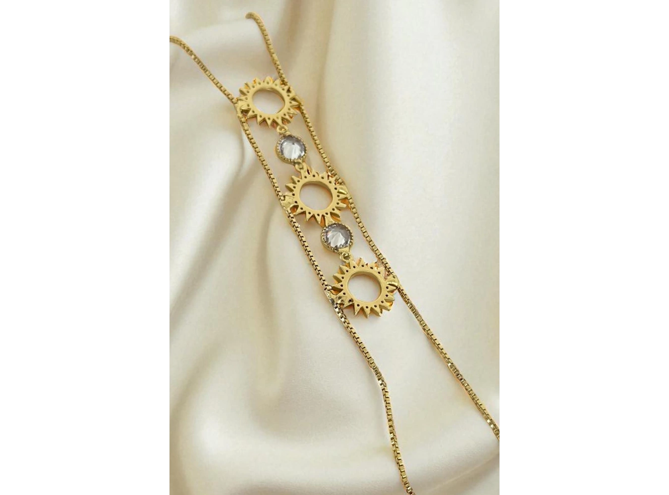 Altın Renk Taş Detaylı Şahmeran