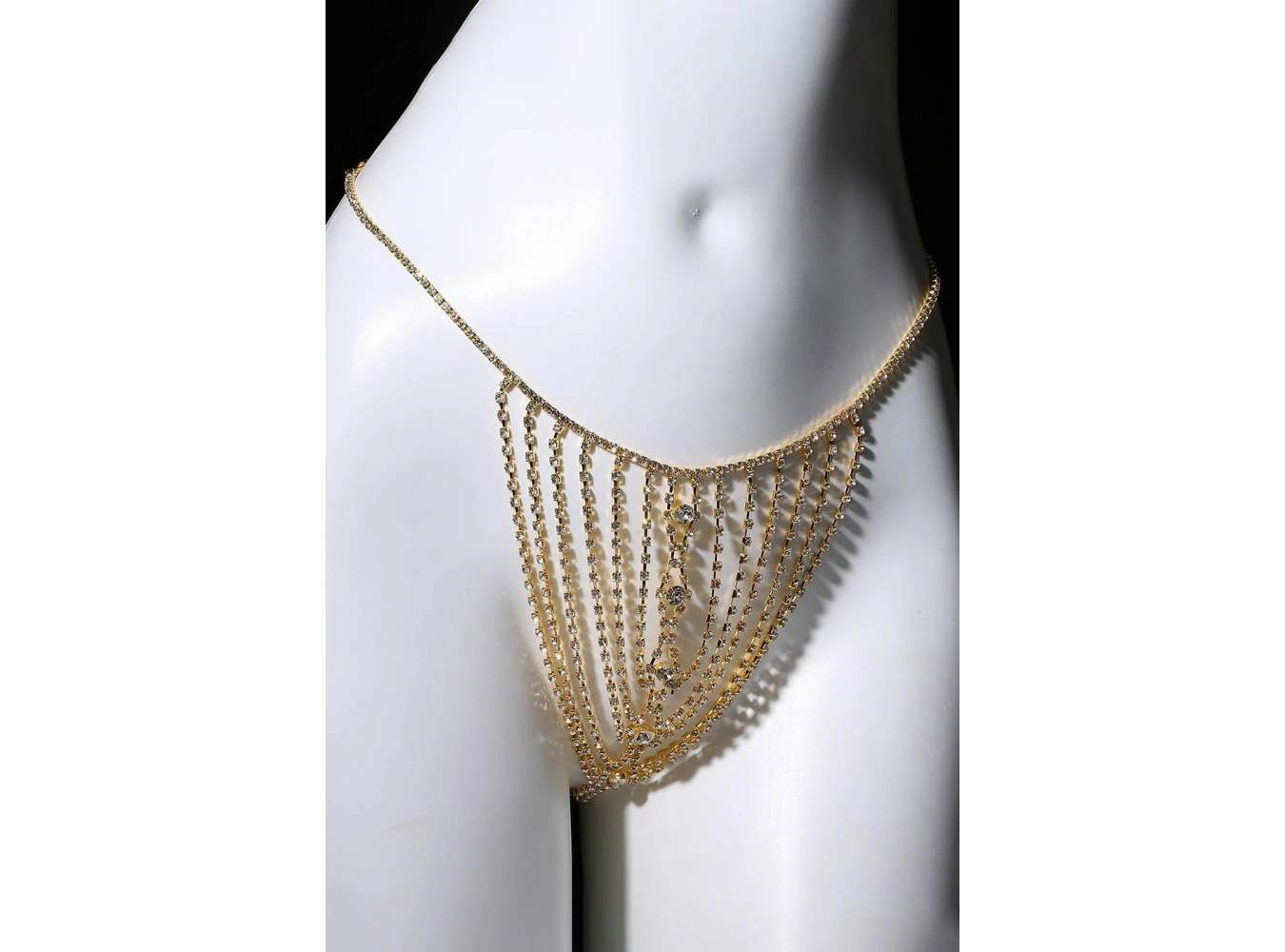 Altın Renk Taş Detaylı Tanga