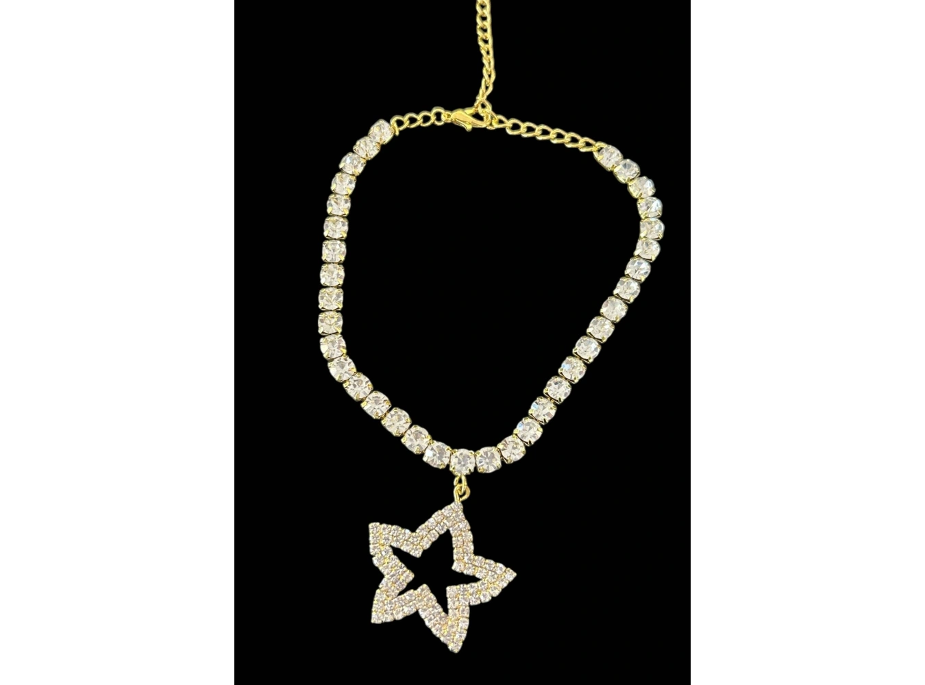 Altın Renk Taş Detaylı Tasarım Halhal