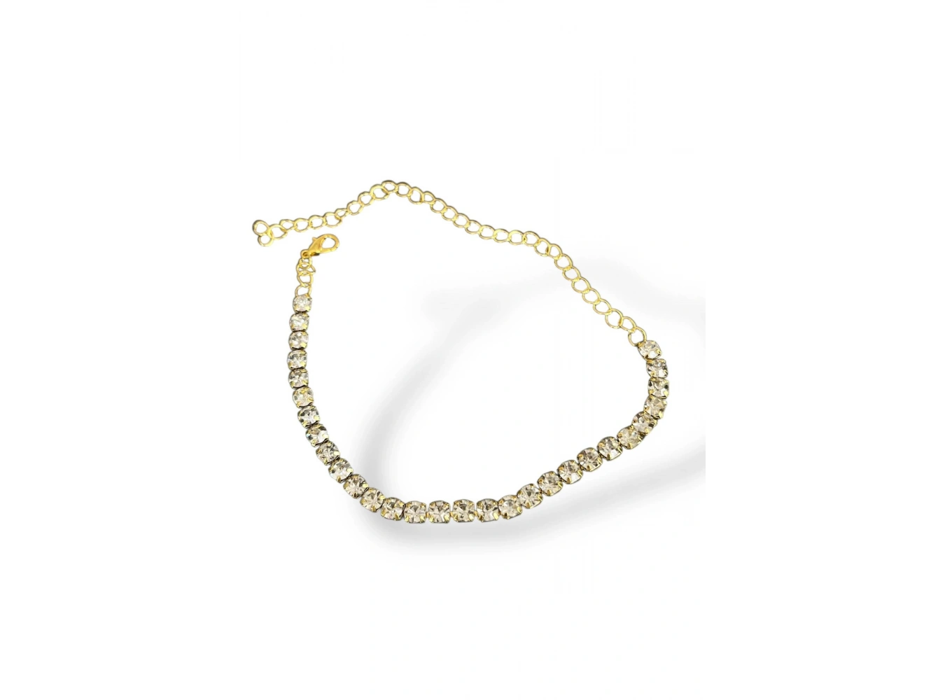 Altın Renk Taş Detaylı Tasarım Halhal