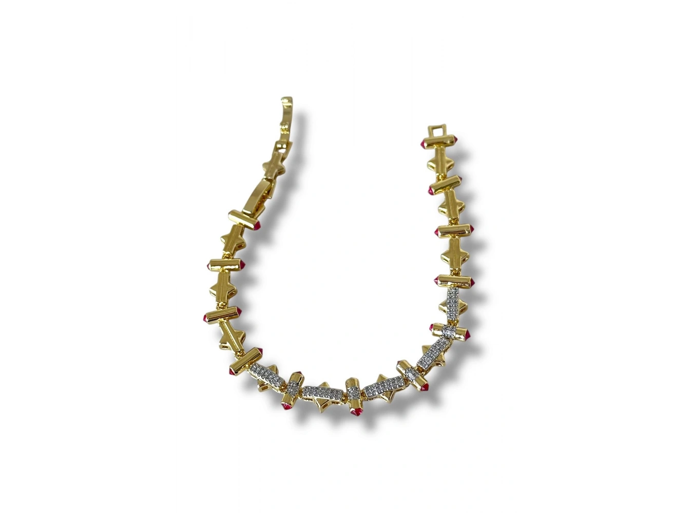 Altın Renk Taş Detaylı VİP YSX Bileklik