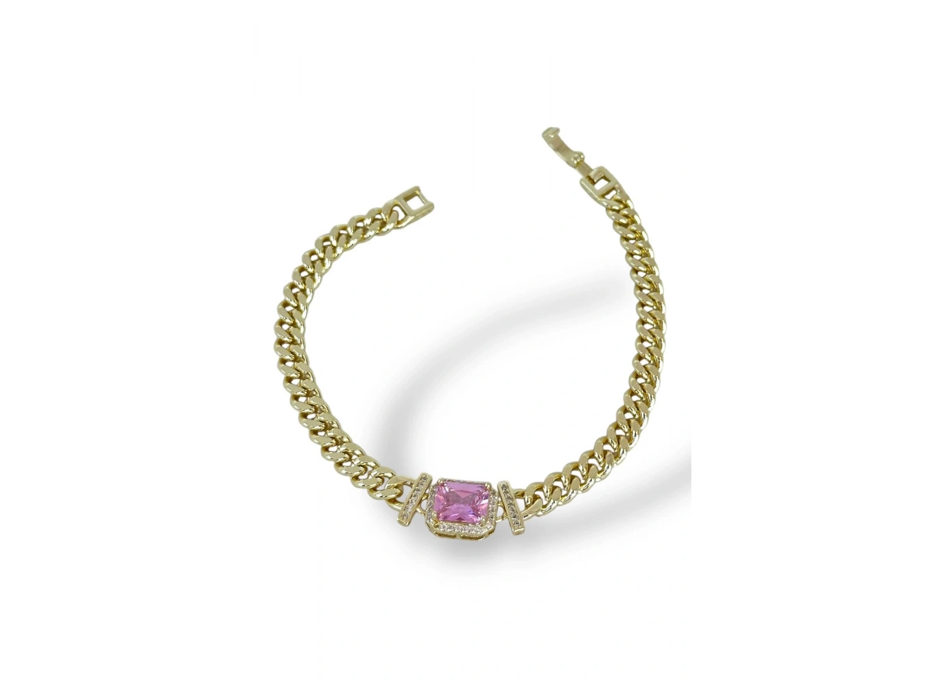 Altın Renk Taş Detaylı VİP YSX Bileklik