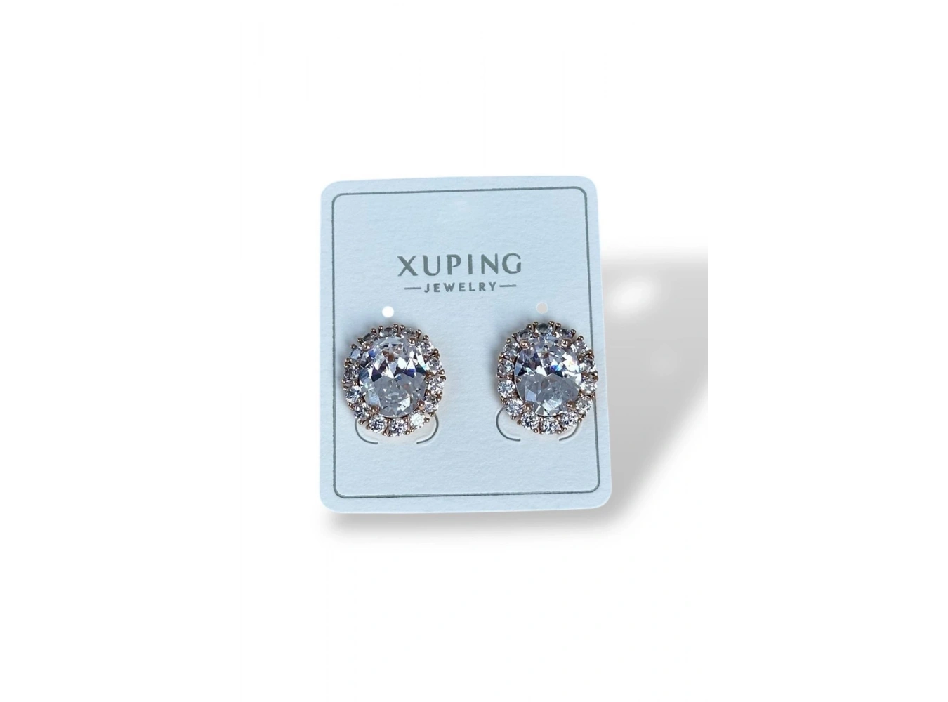 Altın Renk Taş Detaylı Xuping Küpe (Çift)