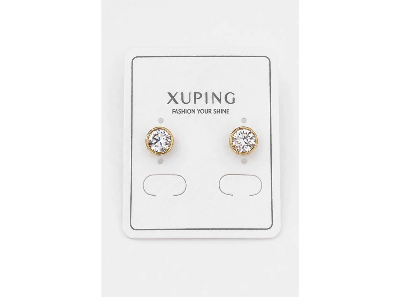 Altın   Renk Taş Detaylı  Xuping Küpe (Çift)