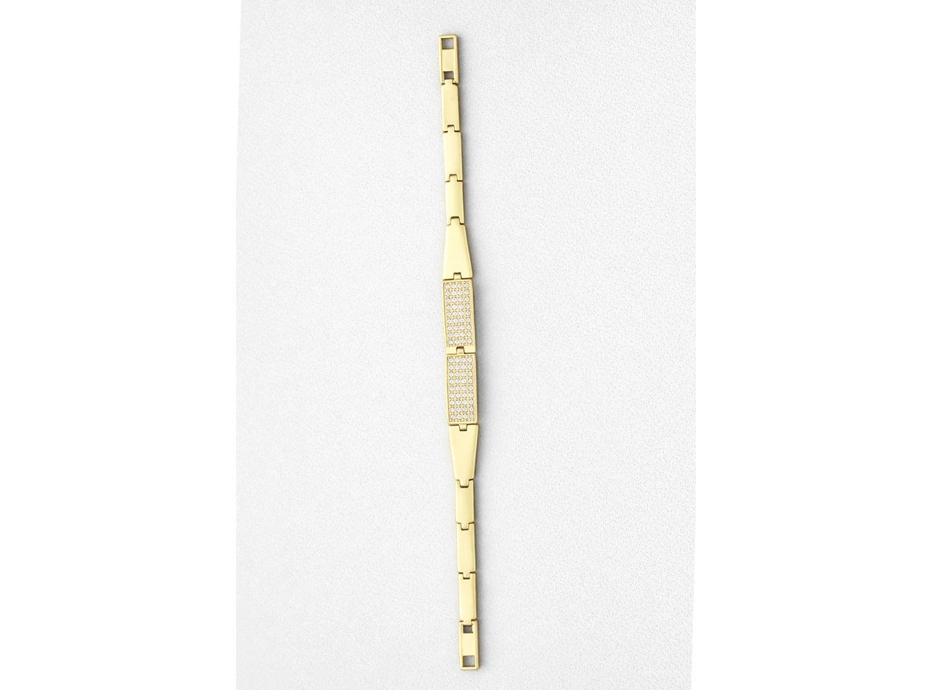 Altın Renk Taşlı 14K Altın Kaplama CM Bileklik