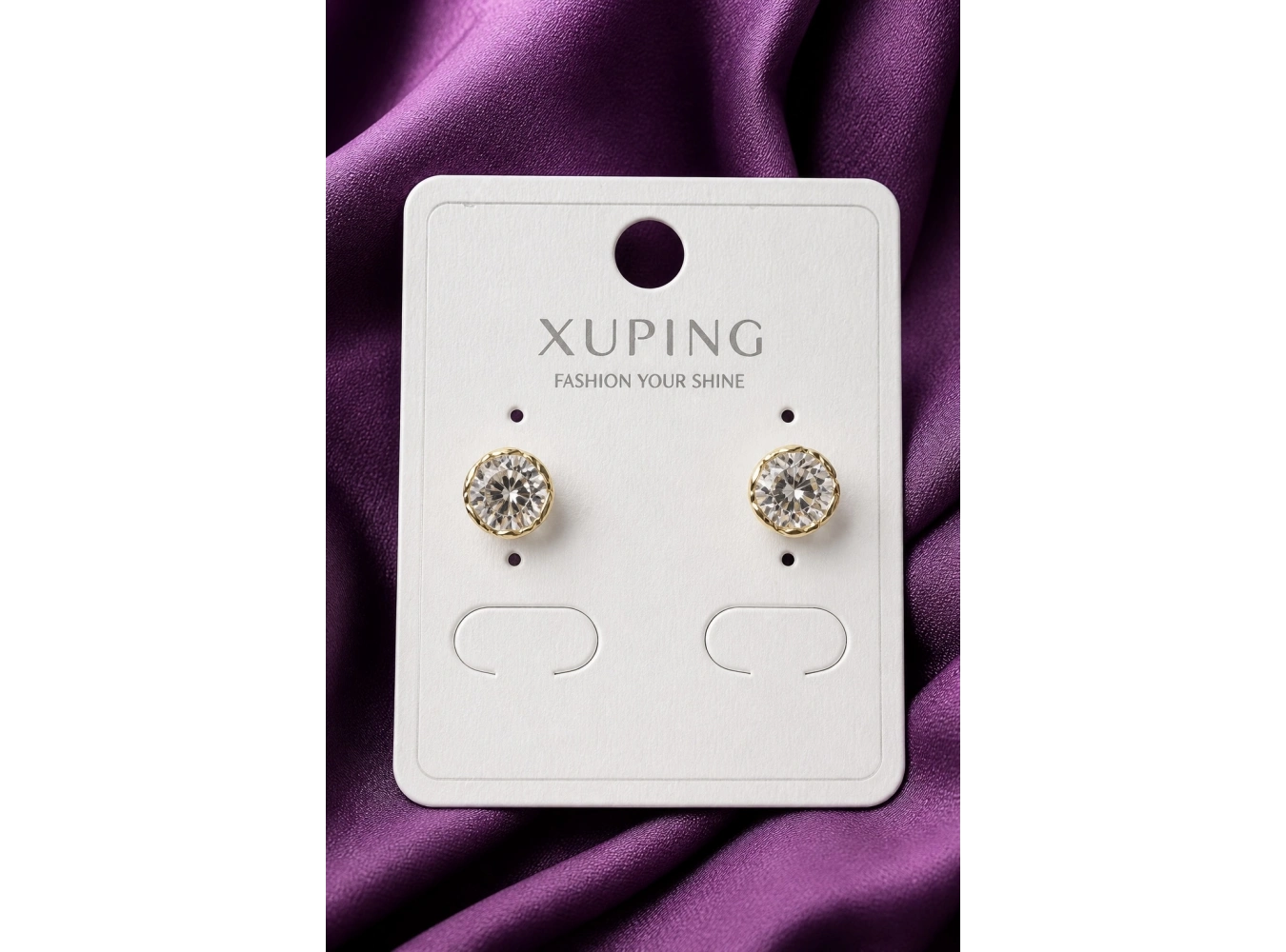 Altın Renk Taşlı Xuping Küpe (Çift)
