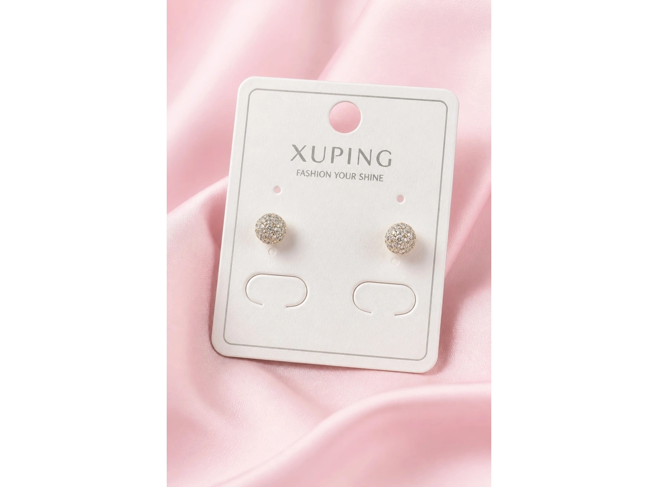 Altın Renk Taşlı Xuping Küpe (Çift)