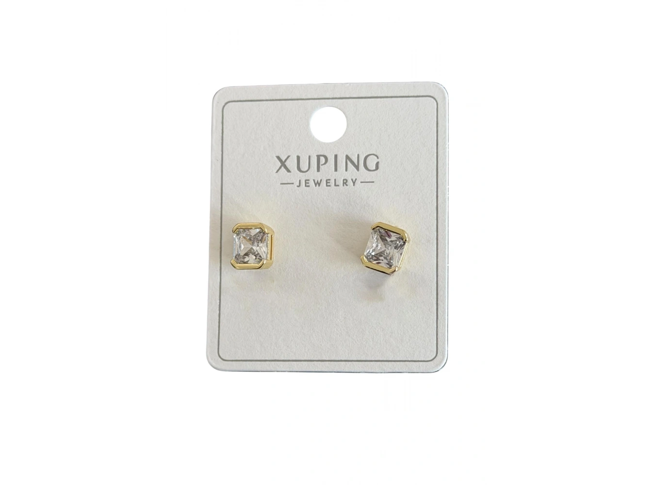 Altın Renk Taşlı Xuping Küpe (Çift)