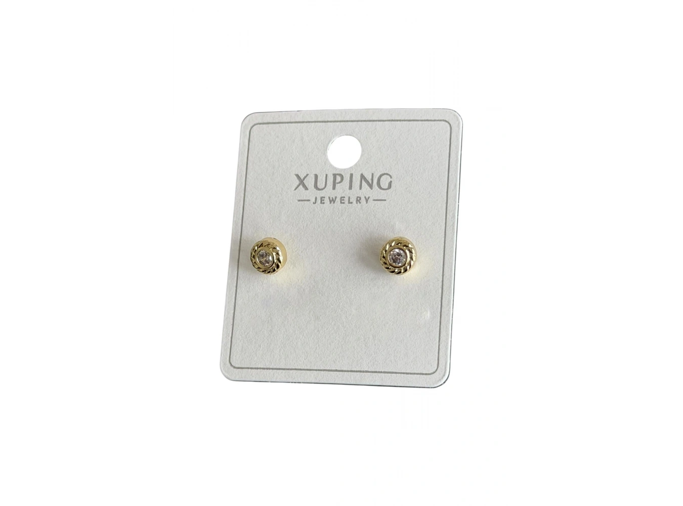 Altın Renk Taşlı Xuping Küpe (Çift)