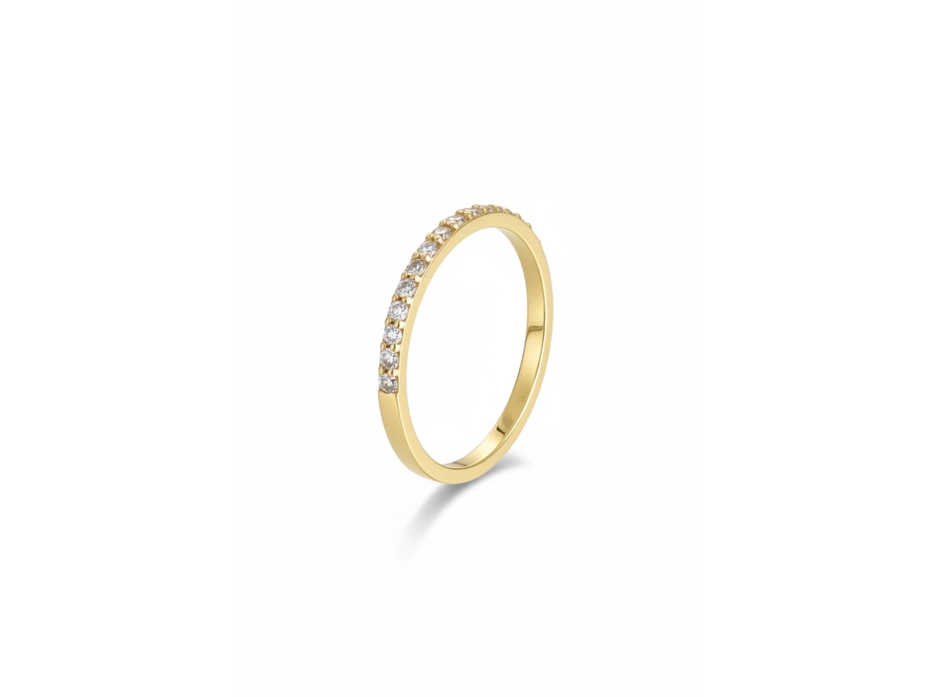 Altın Renk Taşlı Xuping Yüzük (8 Numara)