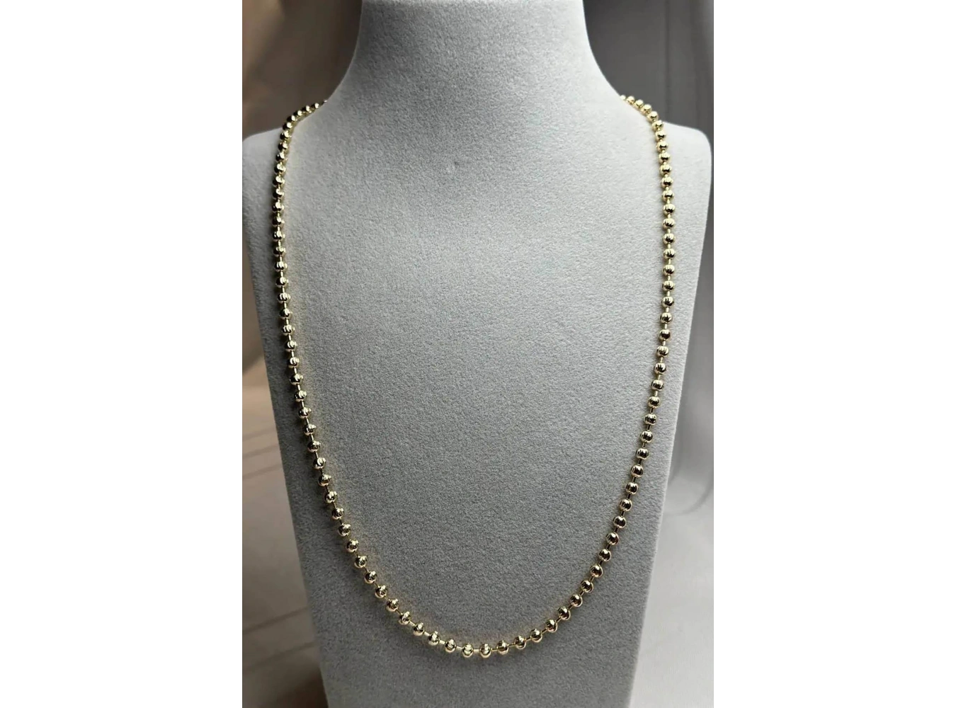 Altın Renk Top Detaylı Çelik VİP Xuping Kolye