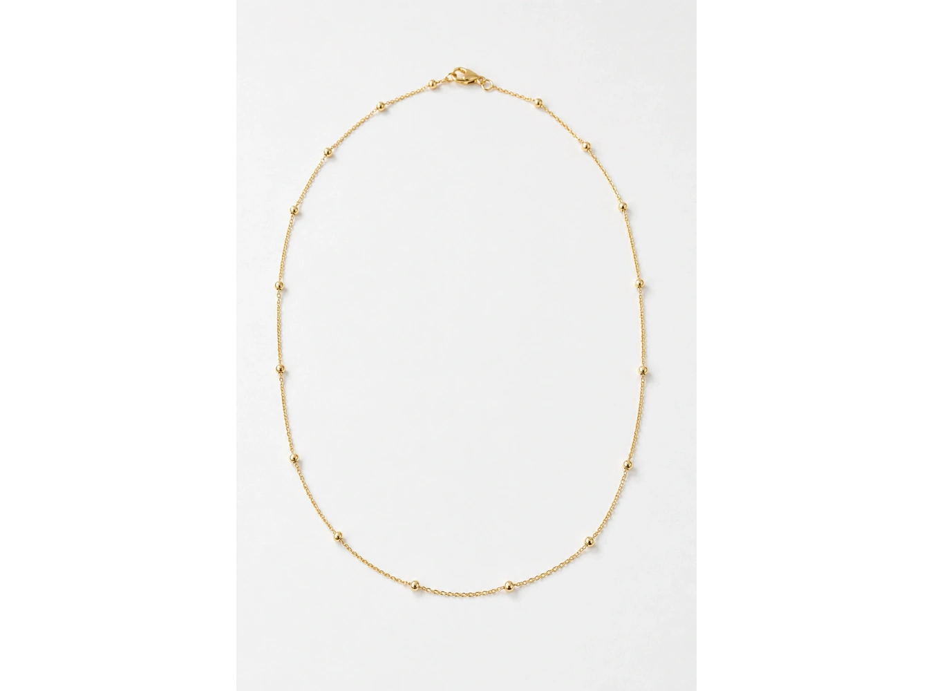 Altın Renk Top Detaylı Cm Kolye