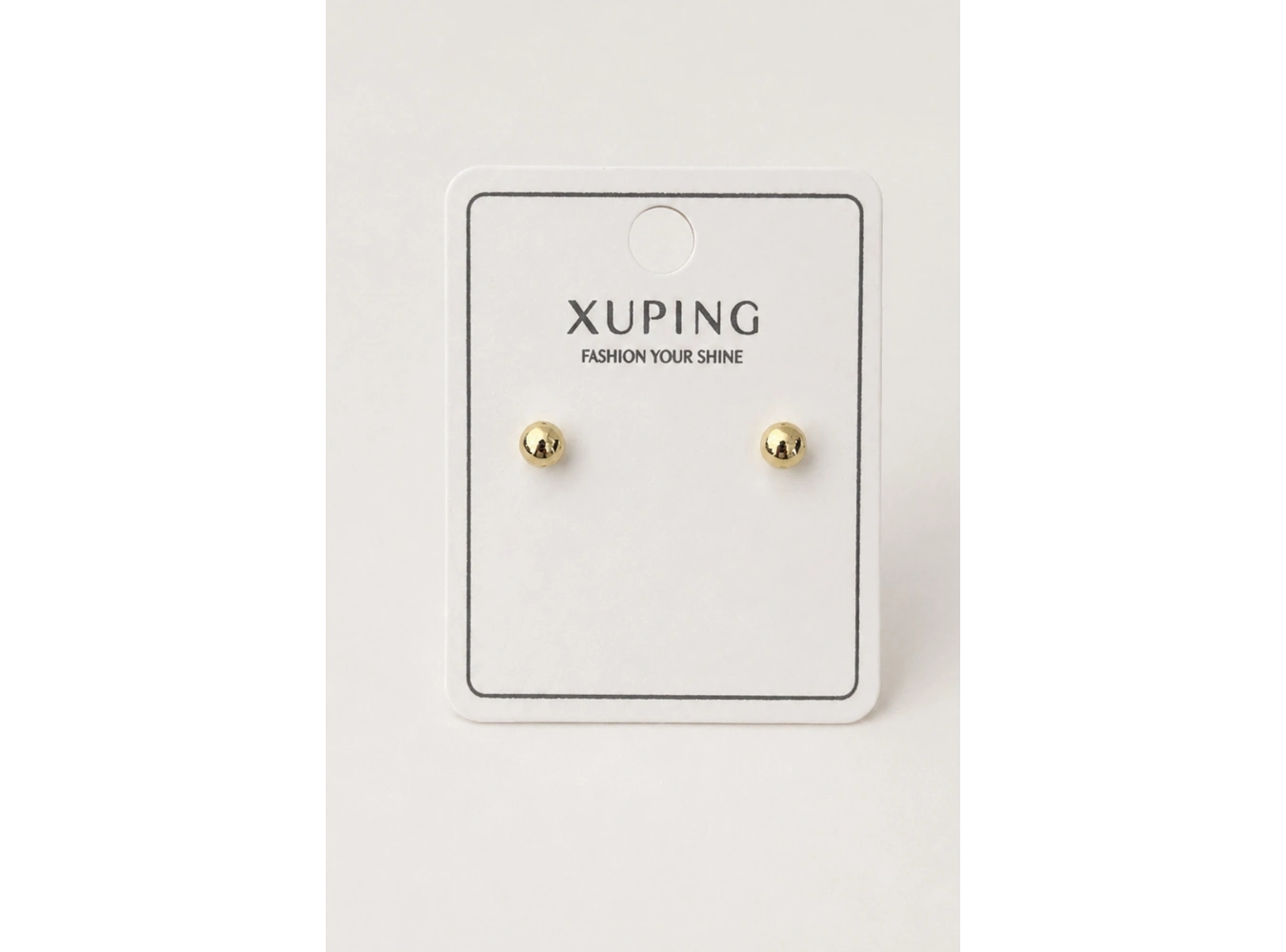 Altın  Renk Top Detaylı   Xuping  Küpe (Çift)
