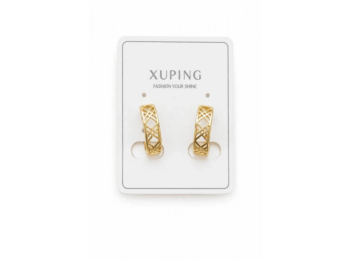 Altın Renk Xuping Halka Küpe (Çift)