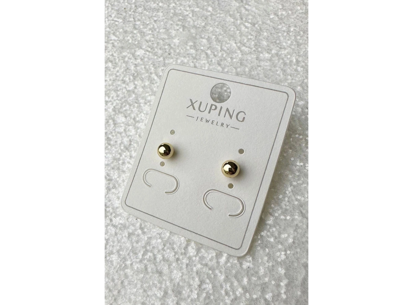 Altın Renk Xuping Top Küpe (Çift)